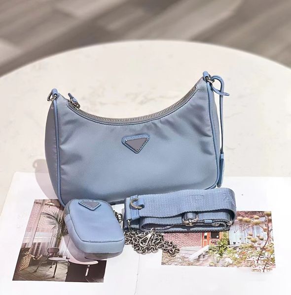 

44 colors re-edition 2005-2000 underarm bags shoulder luxury designer sale 3 piece clutch bag tote women nylon man cleo hobo purse bag 7a cr