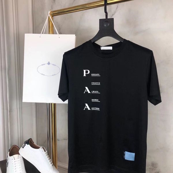 

branded occident fashion clothing italy famous trilateral sign letter graphic summer pure cotton round 3xl 4xl 5xl collar luxury designer lo, White;black