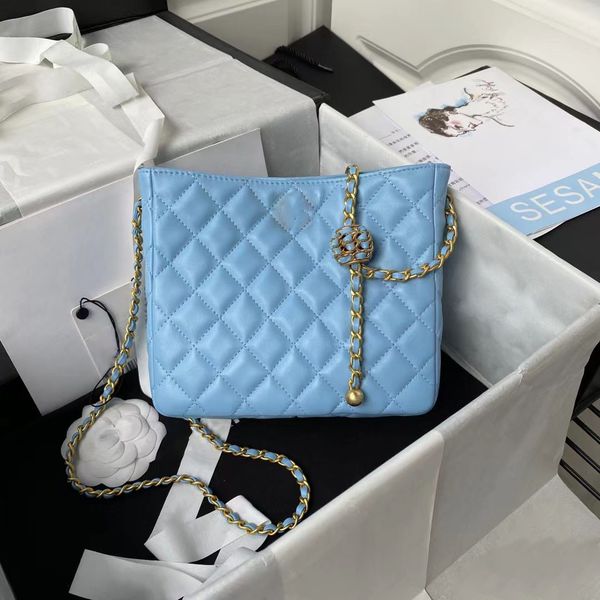

shopping bag crossbody bag two-color special cowhide generous fashion retro hardware chain large capacity