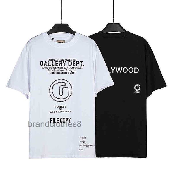

galleries t shirt swea-absorbing op men coon breahable shir quick-drying designer prin mens shirs embroidery high-qualiy galleryes raining p, White;black