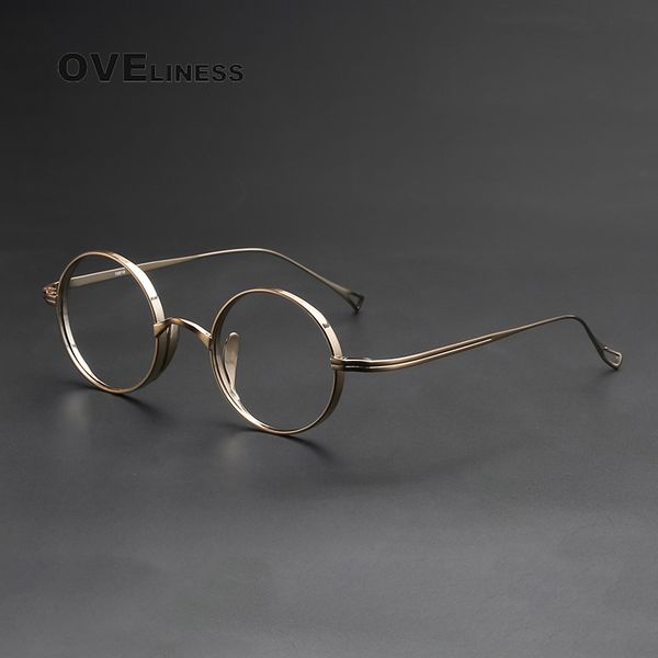 

sunglasses frames pure glasses frame for men retro round prescription eyeglasses frames women vintage myopia optical male eyewear 230202, Silver