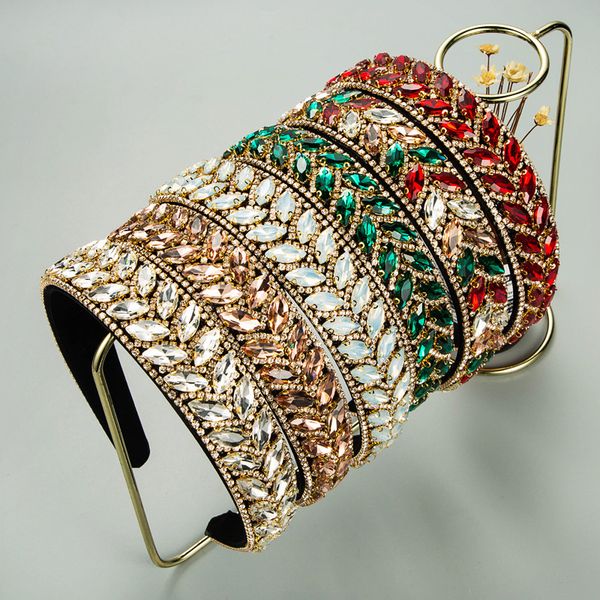 

headbands baroque colorful flower hairband headband hair accessories 230202, Silver