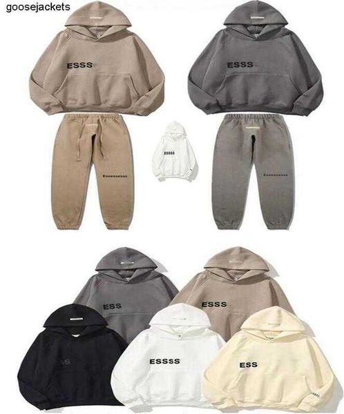 

ess designer warm hooded hoodies correct edition essential hoody men women fear letter of god streetwear pullover sweatshirts ss22d38l, Black