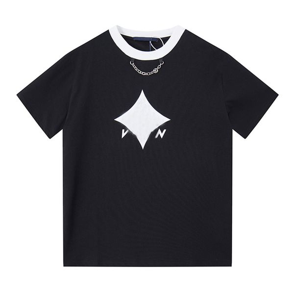 

mens designer t shirt letter printed shirts short sleeve classic brand luxury casual shirts asian size s-xxl, White;black