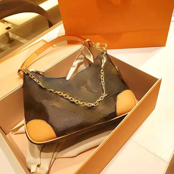 

designer real leather bag one shoulder crossbody chain