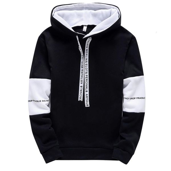 

mens hoodies sweatshirts winter hoodie casual sweatshirt jogging long sleeve sport pullover hoody hiphop streetwear male sweatpants home tro, Black