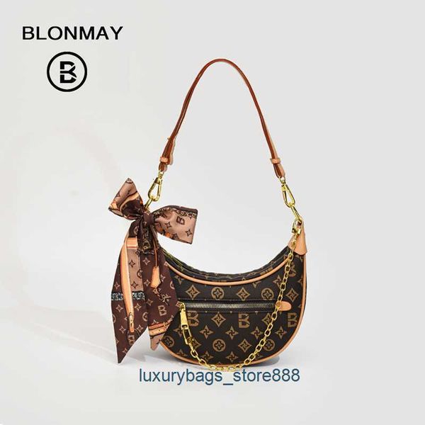 

design bag online export clearance wholesale 2023 new vintage pea underarm chain women's versatile crcent single shoulder msenger