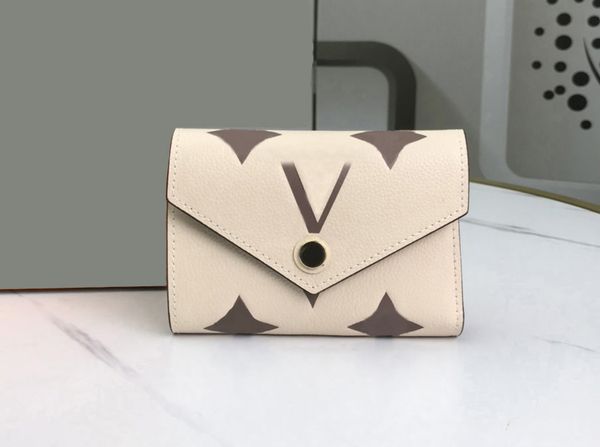 

2023 fashion designer wallets luxury mens womens leather bags highs quality classic flower letter zipper coin purse checked card holders wit, Red;black