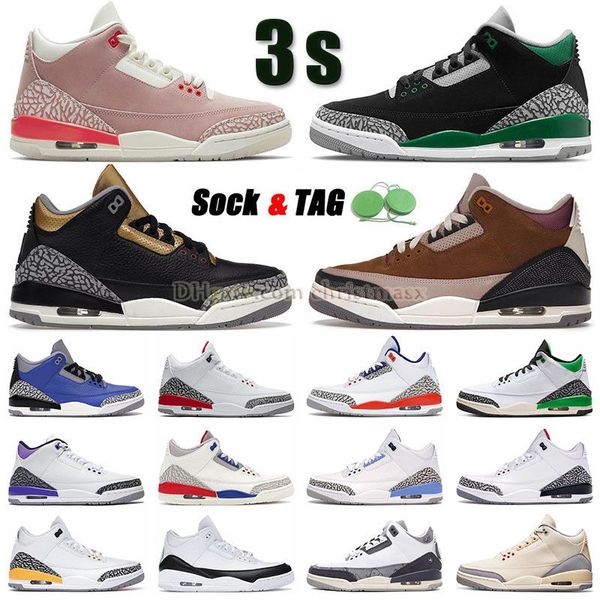

authentic jumpman 3 3s basketball shoes mens womens 2023 designer sneaker wizards pine lucky green racer blue unc tinker hatfield denim fire