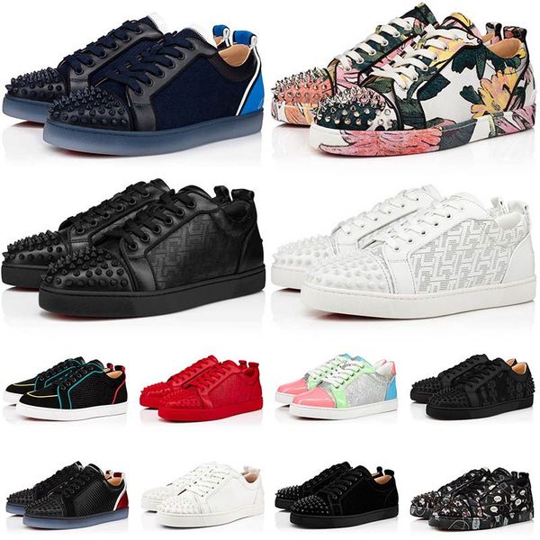 

with box designer christians shoes 5a quality ss dress shoes for womens mens size 13 spikes loafers graffiti casual boots sneaker l kdog