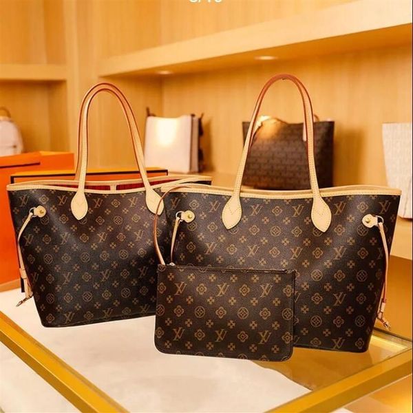 

2pcs women bags handbags ladies designer composite bags lady clutch bag shoulder tote female purse wallet handbag296p