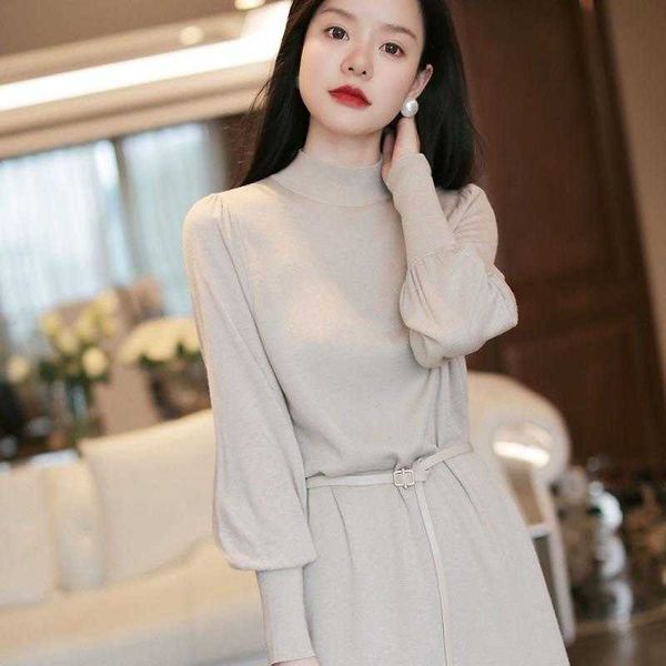 

cozy knit dress: perfect pair for winter coats | mid-length & warm | women's fall fashion, Black;gray