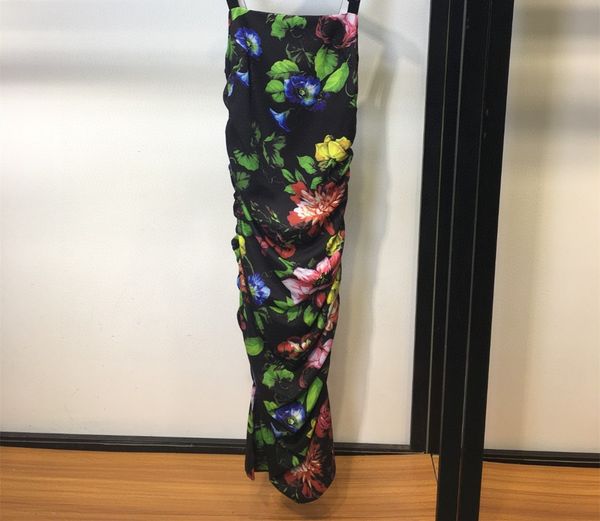 

d2023g spring summer new women's dress brand logo fashion sling print dress dinner party dresses high-end bohemian wedding dress birthd, White;black