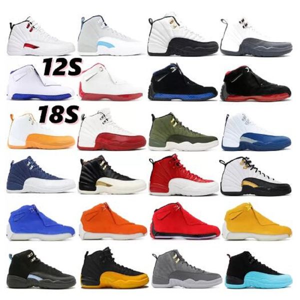 

man 2023 og basketball shoes 12 12s xiii mens jumpman university blue flu game grind fiba ice cream dark conoced sneakers trainers 36-47