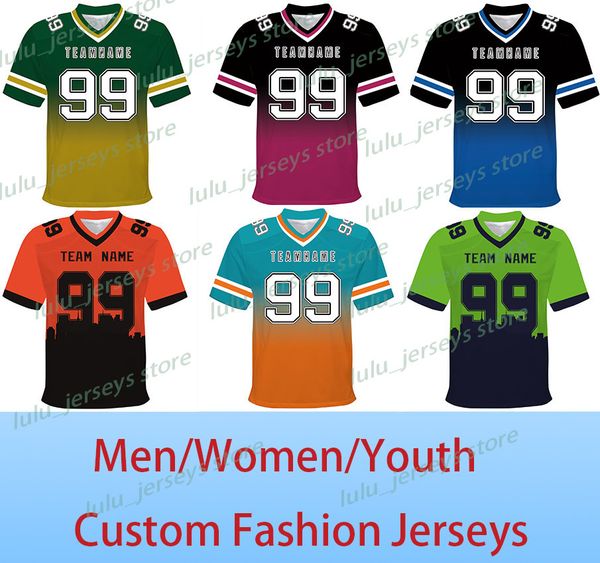 

custom split football jerseys stitched personalized plus size football shirts sports uniform for men women youth, Black;red