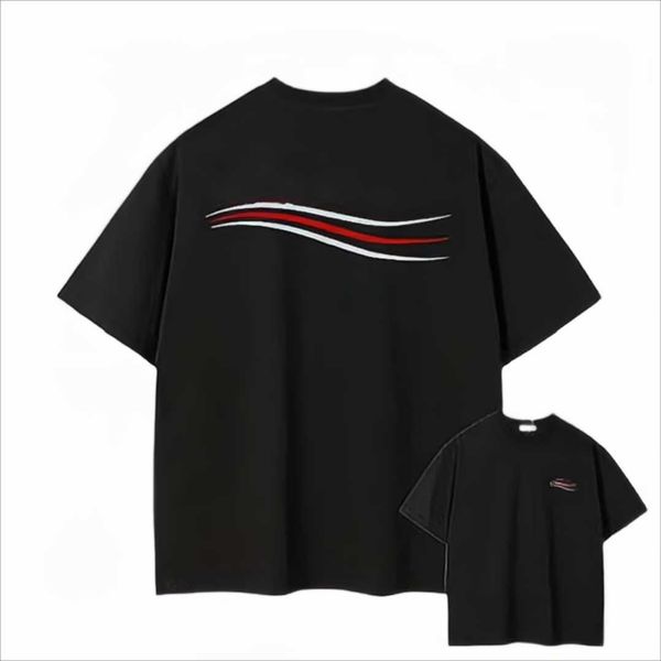 

designer t shirt summer short sleeve waves tee men women lovers luxury t-shirts fashion senior pure cotton large size s-4xl fa8, White;black