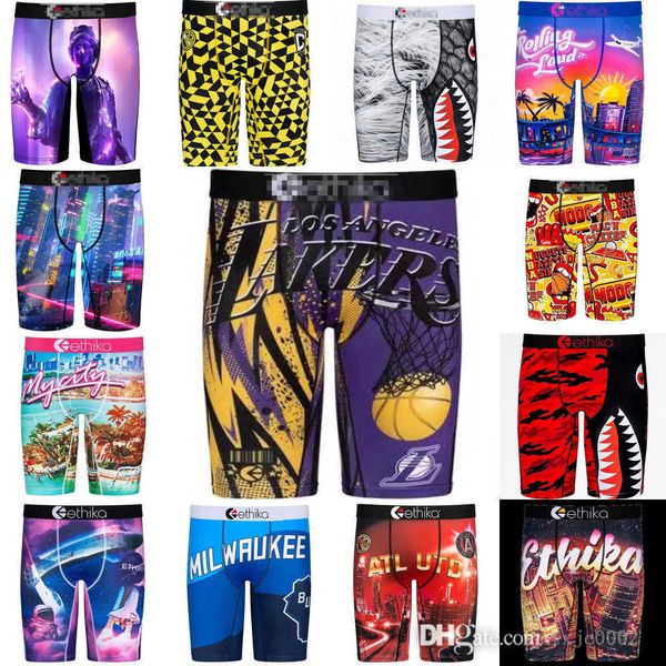

wholesale new trendy men boy shorts pants 2xl plus size sport breathable boxers briefs 2023 desinger quick dry branded underwear, White;black