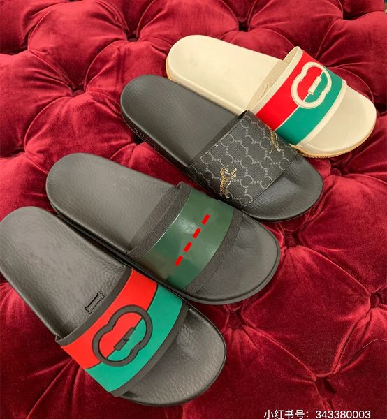 

wholesale 2023 paris men women summer sandal g shoes luxury designer flip flops brands letter genuine leather beach flat casual slippers cha, Black