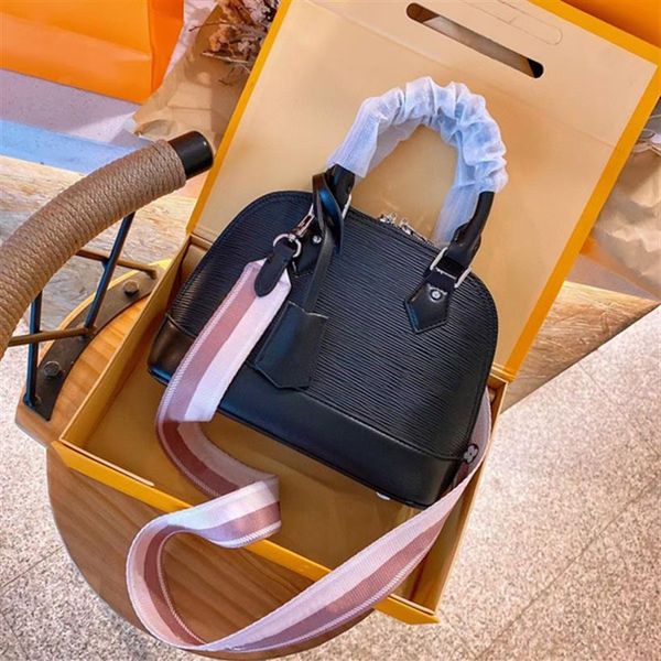 

water ripple cowhide alma bb shoulder crossbody bags shell tote women's fashion messenger bag designer luxury handbags lady p284y