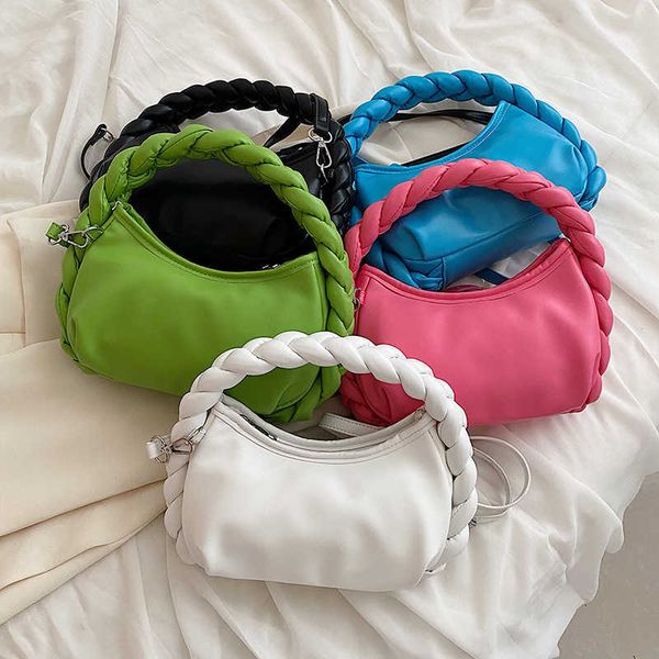 

shoulder bags women totes french stick bag large capacity women's fashion woven handbag underarm crossbody bags 230204