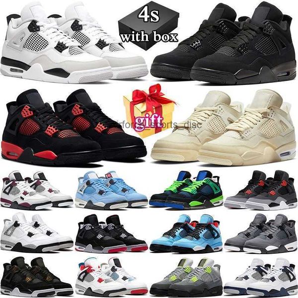 

4 4s basketball shoes for men women midnight navy red thunder sail black cat white oreo pure money infrared zen master metallic purple cool