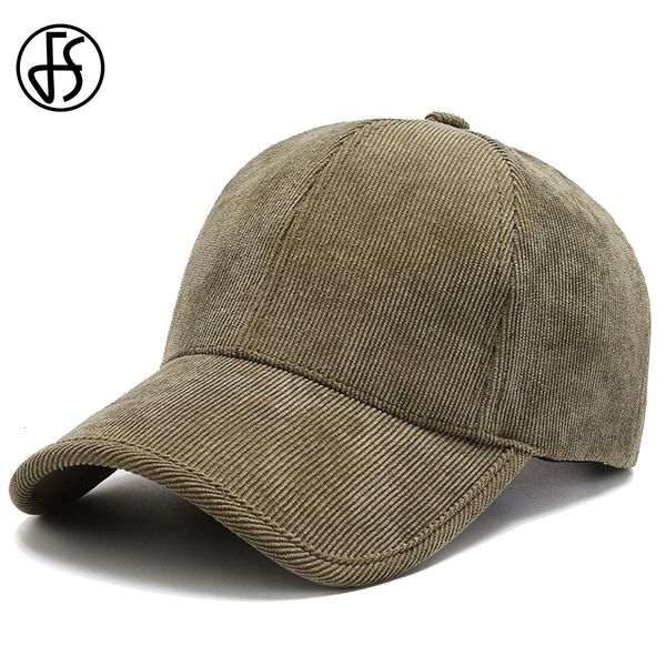 

ball caps fs trendy army green corduroy baseball cap for men women solid color hip hop bone trucker hat 230203, Blue;gray