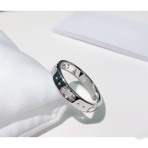 

fashion engagements ring jewelry luxury woman designer rings letters classic special hollow star bague gold plated cjewelers birthday gift l, Slivery;golden