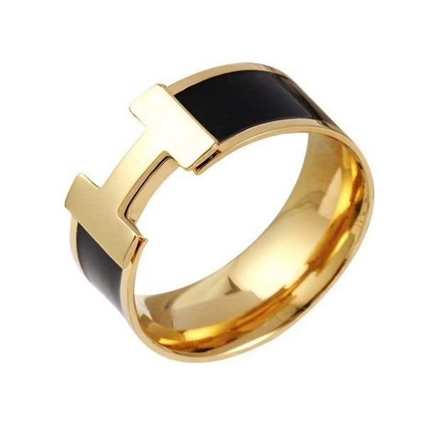 

h letter ring 6mm luxury brand designer rings classic jewelry couple rings party wedding engagement jewelrys for girlfriend valentine's, Silver