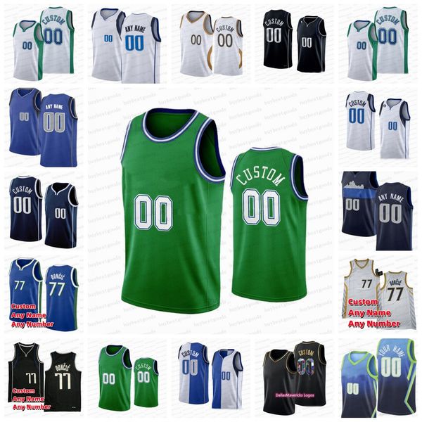 

basketball jerseys custom printed basketball jerseys 11 hardaway 77 doncic 7 powell dinwiddie bertans wood bullock kleber finney-smith green, Black;red