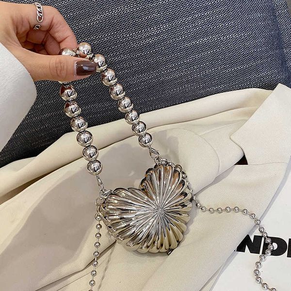 

shoulder bags personalized creative mini bag female new trendy korean messenger bag shell lipstick foreign style chain