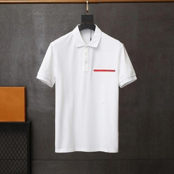 

2023 summer men's polos t shirt jackets fashion casual man jacket high end spring short sleeve tshirts sweatshirt pullover men sportswe, White;black