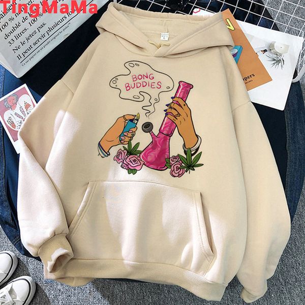

women's hoodies sweatshirts bong weed 230204, Black