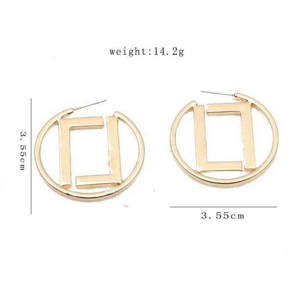 

fashion womens earrings ear stud women designer brand letter elegance temperament simple ladies wedding party jewelry accessories9018591, Golden;silver