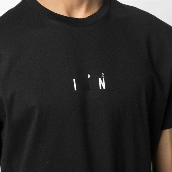 

23s t shirt letter print hoodie fashion designer sweatshirt short sleeve pullover men's and women's t-shirt round neck high street, White;black