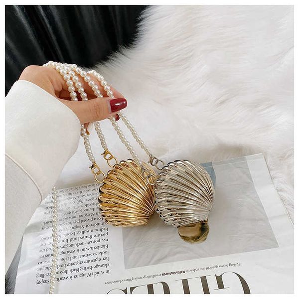 

shoulder bags mini lipstick bag women's new fashion net red shell cute personality chain single shoulder diagonal small