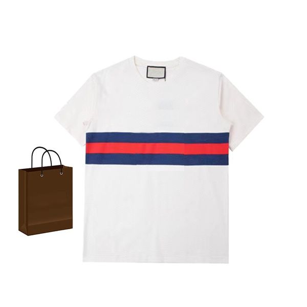 

new short sleeve t-shirt spring and summer new simple letter logo printing loose version counter synchronization, White;black