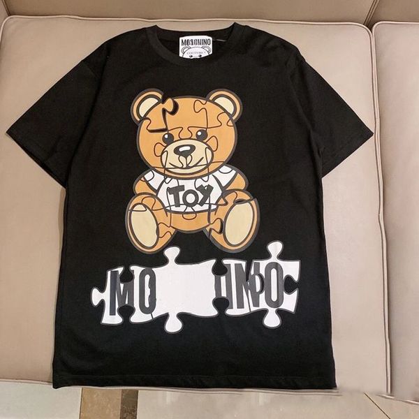 

t-shirt summer printed loose dry short sleeve cotton p1ef, White;black
