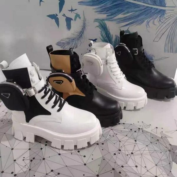

overall designer boots female rois boot ankle martin booties nylon pocket black shoes military inspired combat shoes with detachable bag boo