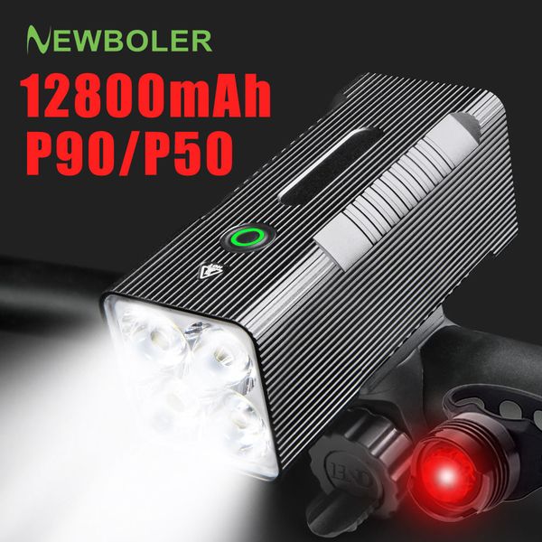 

bike lights 10000mah light front usb rechargeable 12800mah headlight 4p90 4p50 led super bright flashlight front back rear 230204