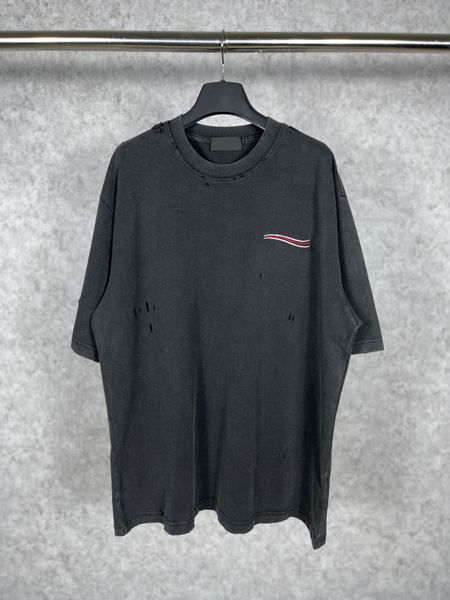 

men's plus tees & polos round neck embroidered and printed polar style summer wear with street pure cotton 73wf, Black;brown