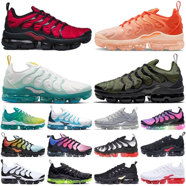 

tn plus running shoes mens black white hyper jade royal orange yellow university blue metallic teal women breathable sneakers trainers 40-47