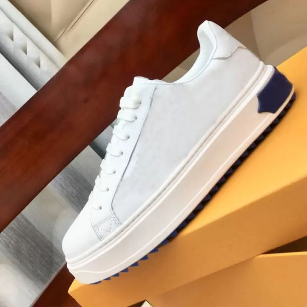 

casual shoes sneaker trainers woman shoe lady sneakers platform men gym travel leather lace-up cowhide fashion letters thick bottom flat lar, Black