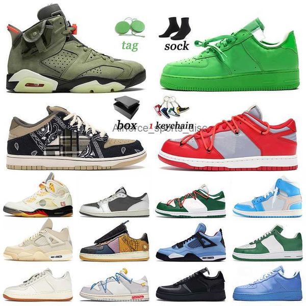 

ow x basketball shoes athletic jumpman 1 4 5 6 mens womens mca leather mesh black white university blue sail designer sports sneakers