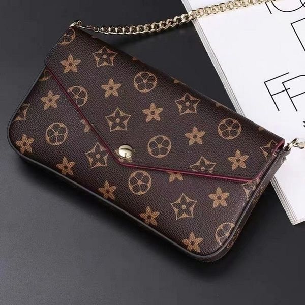

m61276 pochtte felicie bag 3a luxury chain bags wallet favorite multi accessories women crossbody purse messenger bags designer shoulder lea