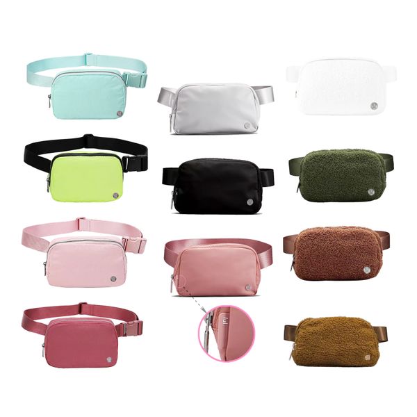 

lululemens womens lulu everywhere fleece chest belt bag lulul yoga outdoor sport bumbag luxury designer woman crossbody teddy fanny pack sho