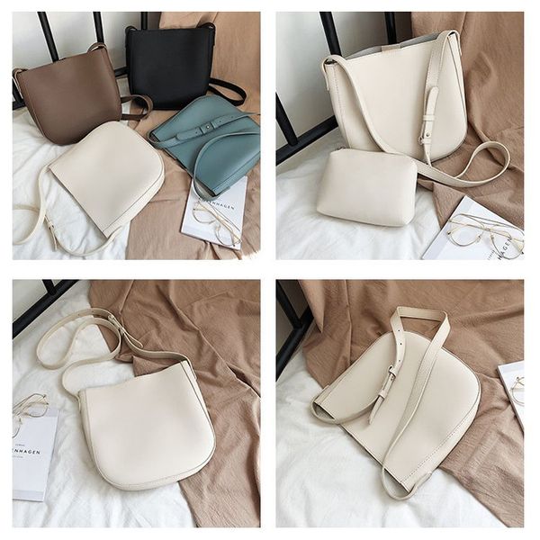

guangzhou factory women fashion shoulder bag pu leather solid color large capacity tote bag