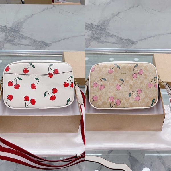 

new cherry print snapsshoulder bags fashion womens designer bag high texture designers handbag ladies famous camera bag crossbody bags small