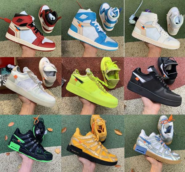 

2023 authentic 1 off high og unc athletic shoes power blue chicago red futura mca university gold metallic silver 1 wmns sail 4s, Black