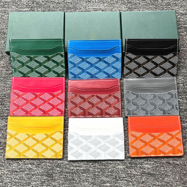 

with box 2023 new sulpices coin purses 4 card pockets luxury card holder purse womens mini wallet leather men designer wallets coin purses k, Red;black