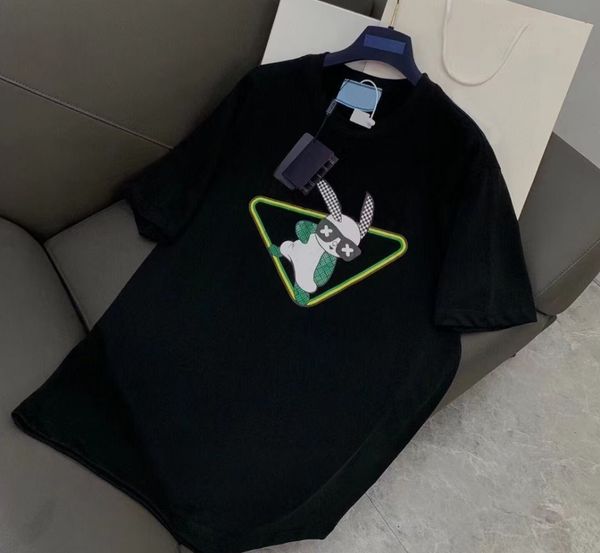 

mens t shirt designer for womens shirts fashion tshirt with letters casual summer short sleeve loose tee leisure clothing 2 ewcs, White;black